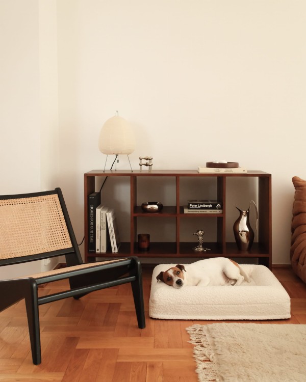legowisko ortopedyczne dla psa w nowoczesnym wnętrzu elio.bed interior