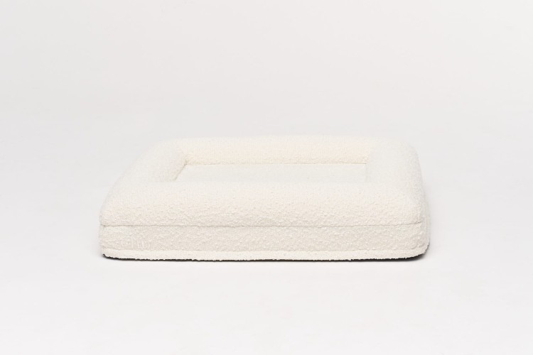 legowisko ortopedyczne dla psa boucle cream SMALL